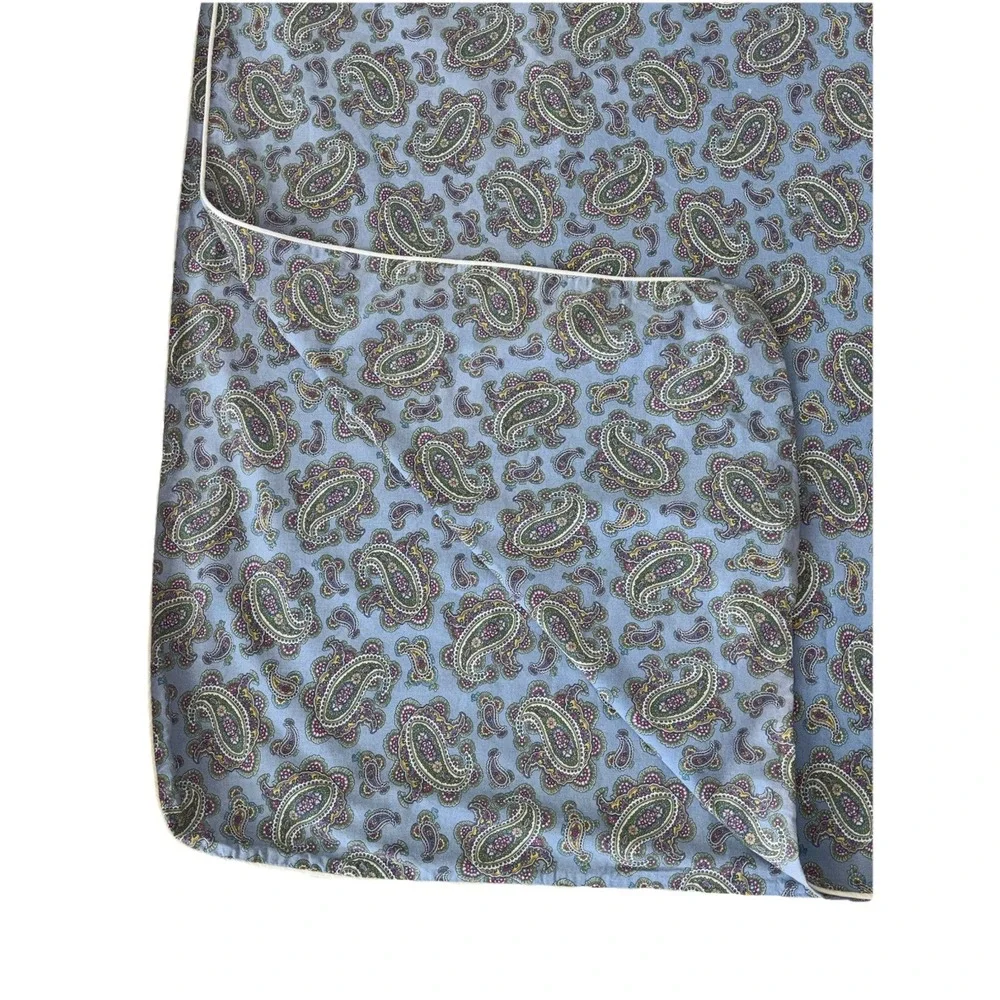 RALPH LAUREN Studio Paisley Oceanside KING Duvet Cover & Shams 100% Cotton ITALY